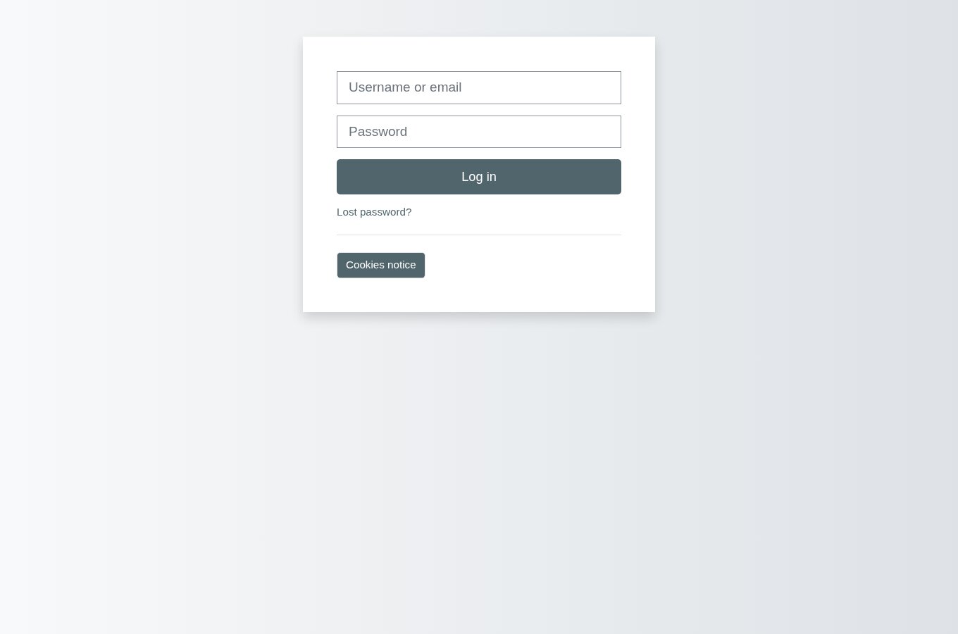 Epicurus College login screen with username and password fields